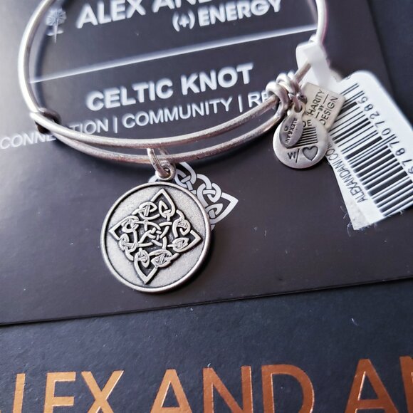 NWT Alex and Ani Celtic Knot Bangle 538 - Picture 2 of 4
